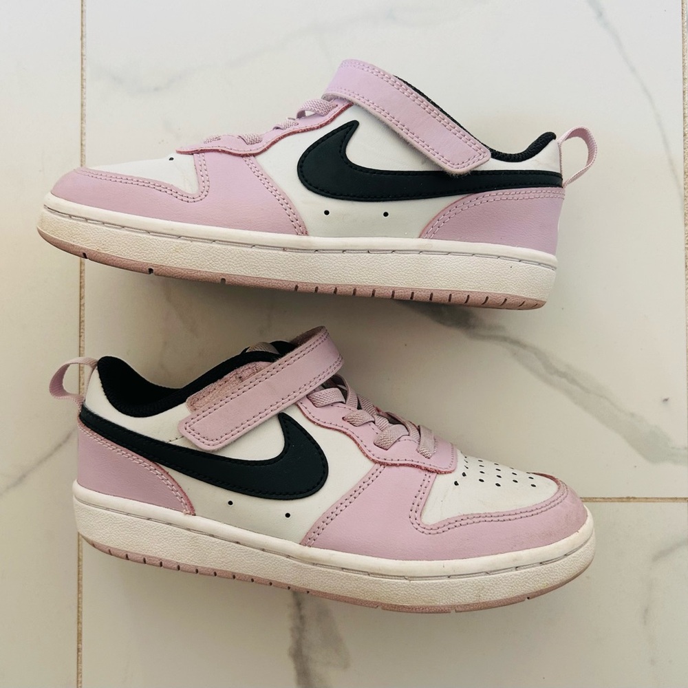 Nike Court Borough Low 2 GS 'Photon Dust Off Noir' Size 1.5